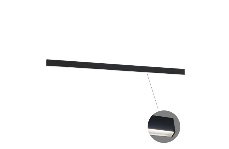 Γραμμικό Οροφής L3380 4000K Μαύρο Microprismatic Ciba L:3380 H:75