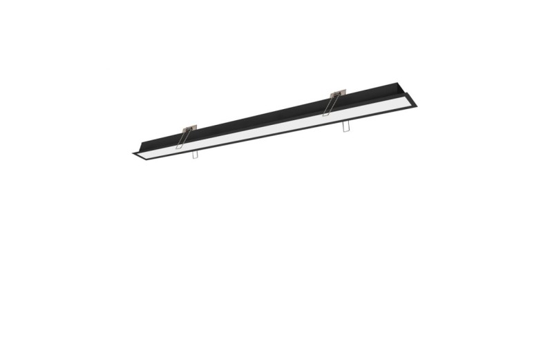 Γραμμικό Χωνευτό L860 3000K Μαύρο Dim. Sasa L:860 H:33