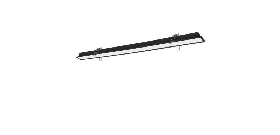 Γραμμικό Χωνευτό L2260 3000K Μαύρο Dim. Sasa L:2260 H:33