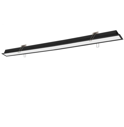 Γραμμικό Χωνευτό L2260 3000K Μαύρο Dim. Sasa L:2260 H:33