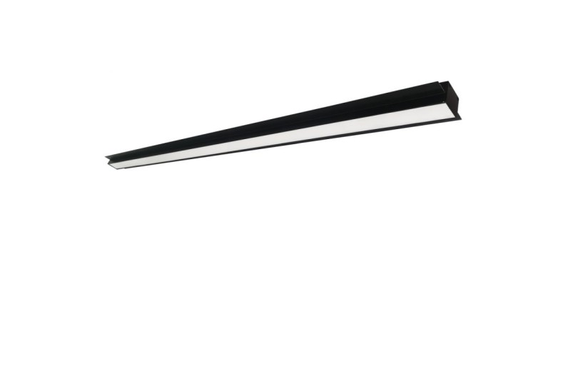 Γραμμικό Χωνευτό Trimless L1980 3000K Μαύρο Sasa L:1980 H:33