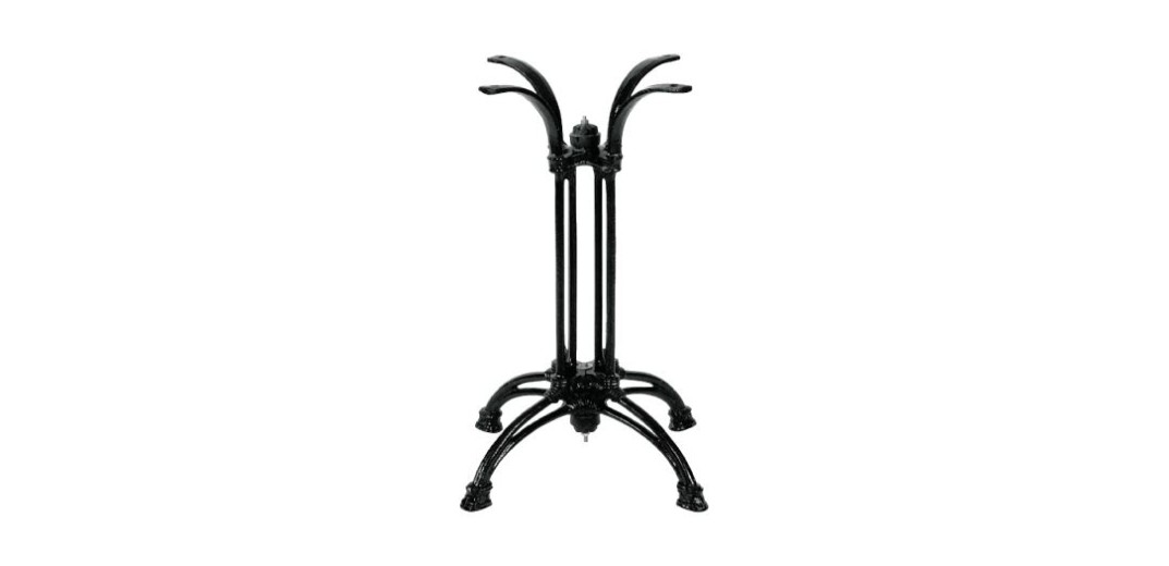 ΤΕΤΡΑΝΥΧΟ Πόδι Τραπεζιού Μαντέμι Μαύρο (14 kg)