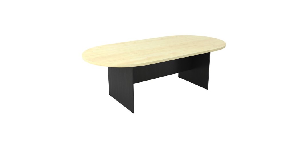 ΣΥΝΕΔΡΙΟΥ-A Τραπέζι Οβάλ Απόχρωση Dark Grey - Beech Ανθρακί