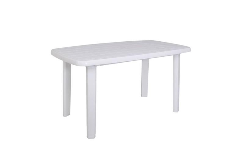 SORRENTO Τραπέζι Oval Dining Κήπου - Βεράντας, PP Απόχρωση Άσπρο