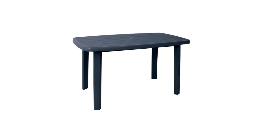 SORRENTO Τραπέζι Oval Dining Κήπου - Βεράντας, PP Απόχρωση Ανθρακί