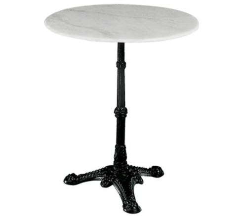 EKO Τραπέζι Παραδοσιακή Κολώνα Μαντέμι, Μάρμαρο Άσπρο