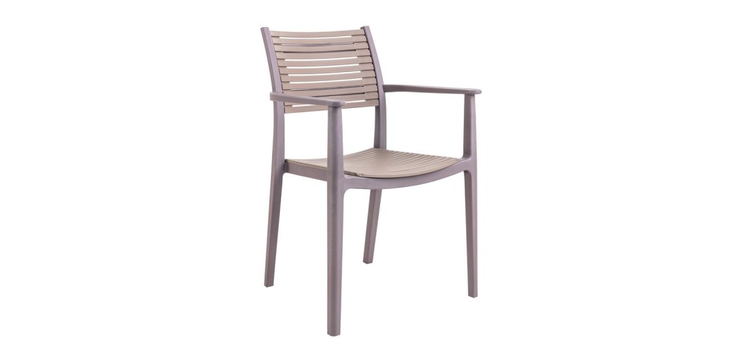 AKRON Πολυθρόνα PP-UV Sand Beige - Tortora Μπεζ-Tortora-Sand-Cappuccino