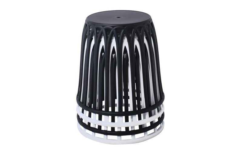 SABA Σκαμπό, Στοιβαζόμενο, PP-UV Μαύρο