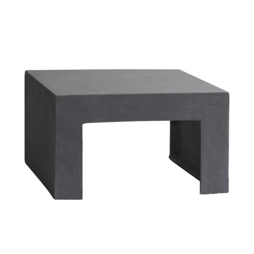 CONCRETE Τραπεζάκι Σαλονιού Κήπου - Βεράντας, Cement Grey Γκρι