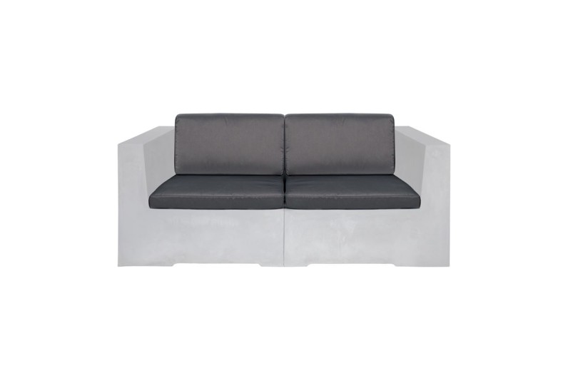 CONCRETE Set Μαξιλάρια Καναπέ Γκρι Ύφασμα Water Repellent 4 Tεμάχια