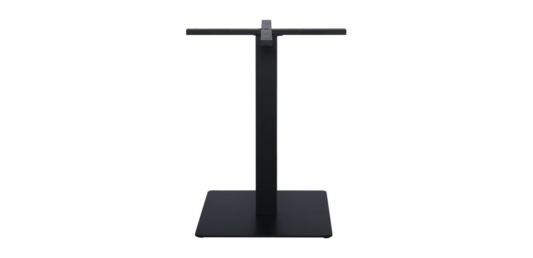 PRATO Βάση Τραπεζιού Μέταλλο Βαφή Μαύρο, Cross 60x60cm  (16,90kg)