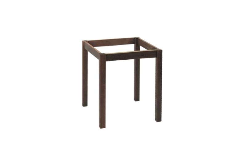 ΚΑΦΕΝΕΙΟΥ Βάση Τραπεζιού Οξιά Λυόμενη για Επιφάνεια 70x70cm, Βαφή Εμποτισμού Καρυδί