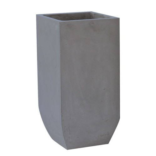 FLOWER POT-1 Cement Grey 35x35x80cm Γκρι