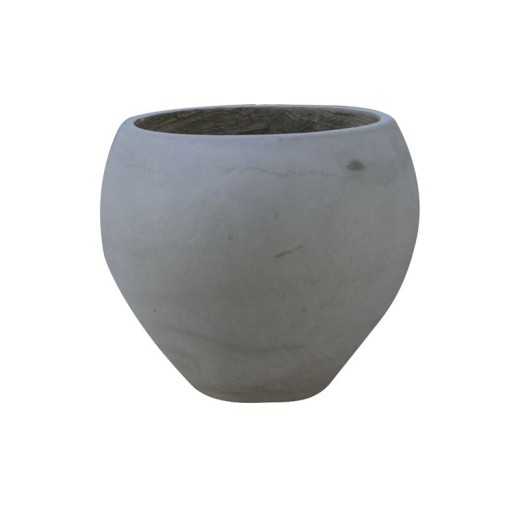 FLOWER POT-5 Cement Grey Φ43x32cm Γκρι