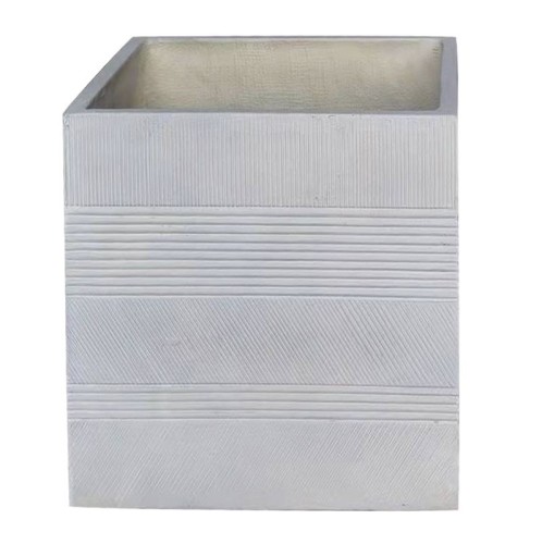 FLOWER POT-11 Σαγρέ Απόχρωση Beige Εκρού