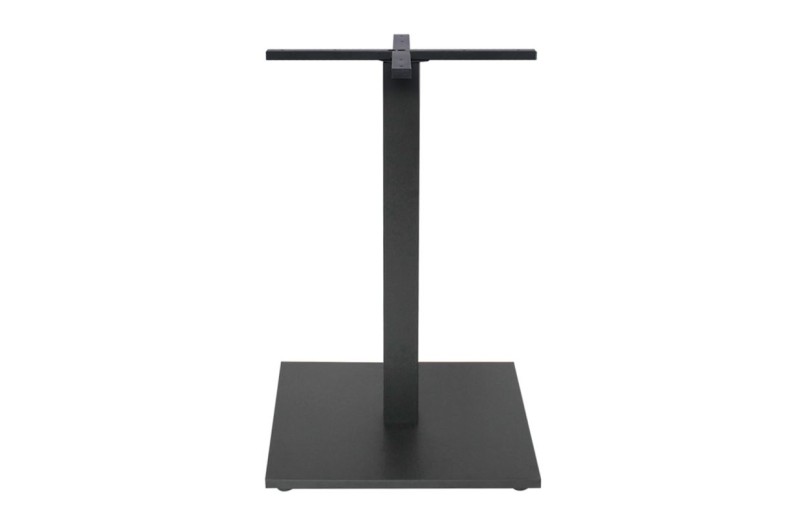 PRATO-W Βάση Τραπεζιού Μέταλλο Βαφή Μαύρο, με Ρεγουλατόρο,Cross 60x60cm,15kg