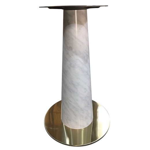 SCOTT βάση τραπεζιού Gold Inox #201 (23,20 kg) / Κολώνα απόχρωση Μάρμαρο Χρυσό