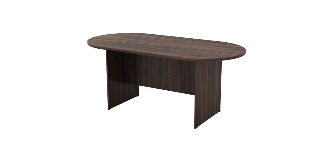 ΣΥΝΕΔΡΙΟΥ-A Τραπέζι Οβάλ Απόχρωση Σκούρο Καρυδί