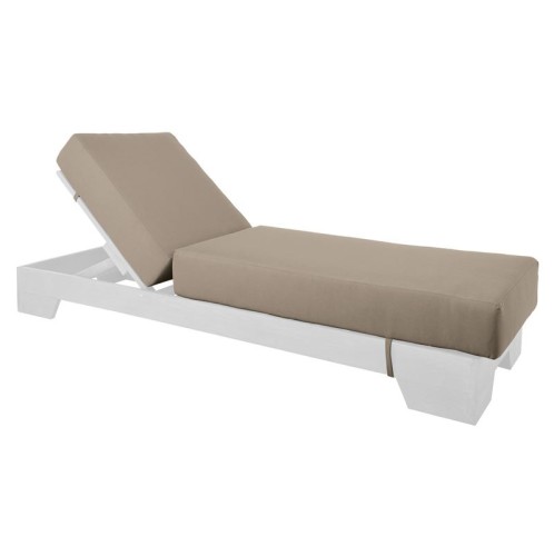 VERANO Μαξιλάρι Ξαπλώστρας (B) Ύφ.Cappuccino Water Repellent με Φερμουάρ - Velcro Μπεζ-Tortora-Sand-Cappuccino