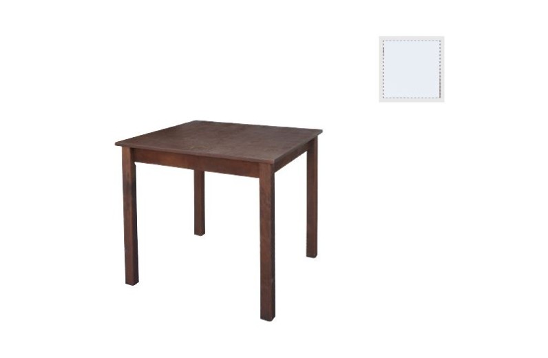 Ταβέρνας Τραπέζι Λυόμενο Οξιά - Κόντρα Πλακέ, Βαφή Εμποτισμού Λάκα Άσπρο