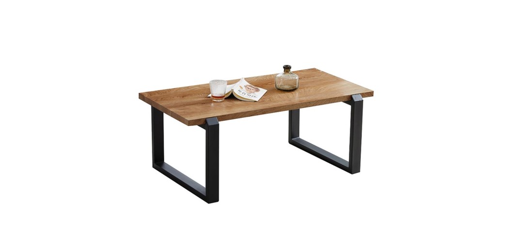 KONA Τραπεζάκι Σαλονιού- Καθιστικού, Μέταλλο Βαφή Μαύρο, Απόχρωση Φυσικό Μαύρο