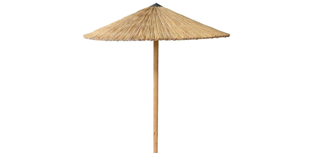 ΟΜΠΡΕΛΑ Ψάθινη Παραλίας Φ215cm Επαγγελματική Βαρέως Τύπου Φυσικό