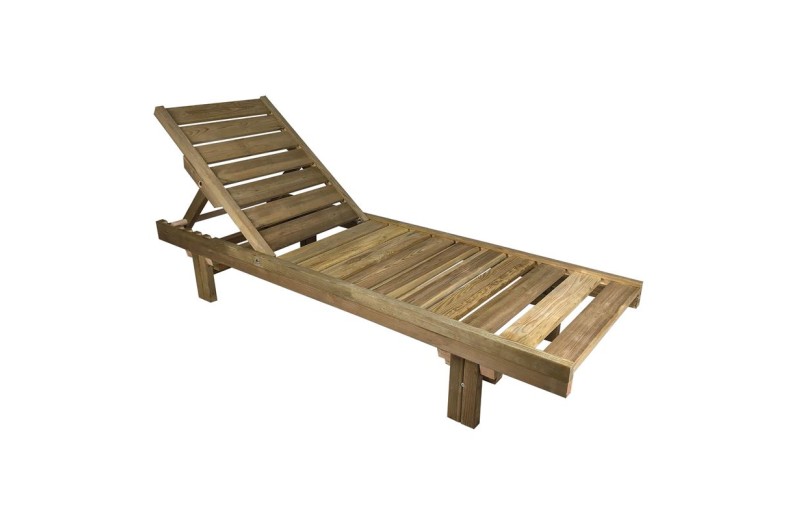 LUGANO Ξαπλώστρα Εμποτισμού Pine Απόχρωση Φυσικό