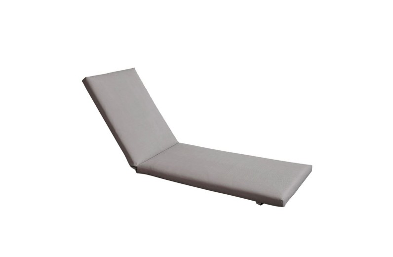 SUNLOUNGER Μαξιλάρι Ξαπλώστρας Textilene Γκρι με Φερμουάρ & Velcro (Foam+Polyester)
