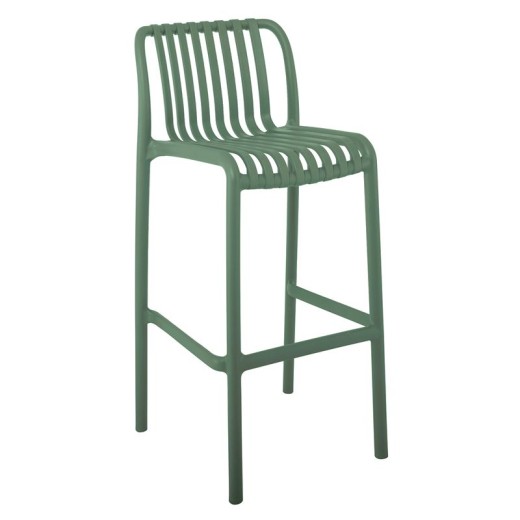 MODA Σκαμπό Bar-Pro Στοιβαζόμενο, PP-UV Protection Απόχρωση Πράσινο