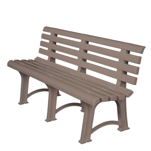 ATENA Παγκάκι Κήπου-Βεράντας, PP Tortora Μπεζ-Tortora-Sand-Cappuccino