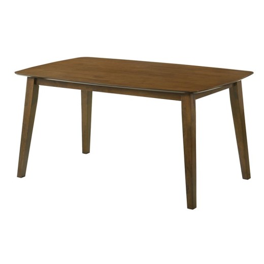 DOM Τραπέζι Τραπεζαρίας, Mdf Απόχρωση Καρυδί