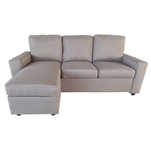 PORTLAND Καναπές Σαλονιού - Καθιστικού, Γωνία Αναστρέψιμος Ύφασμα Cappuccino Μπεζ-Tortora-Sand-Cappuccino