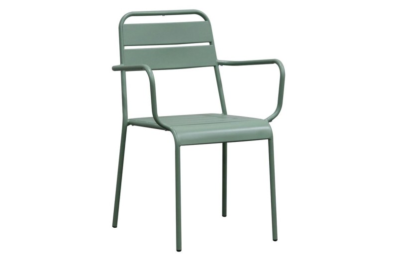 BRIO Πολυθρόνα-Pro Στοιβαζόμενη, Μέταλλο Βαφή Sandy Green 5635C Πράσινο