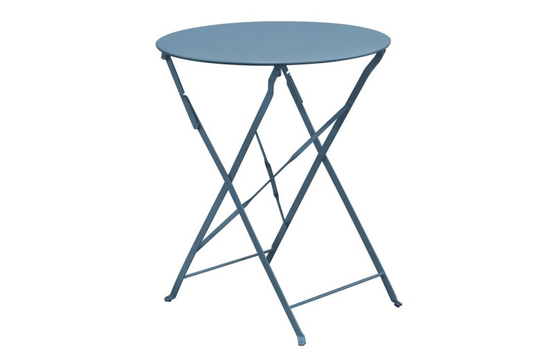 ΖΑΠΠΕΙΟΥ Pantone Τραπέζι Πτυσσόμενο, Μέταλλο Βαφή Sandy Blue 5415C Μπλε