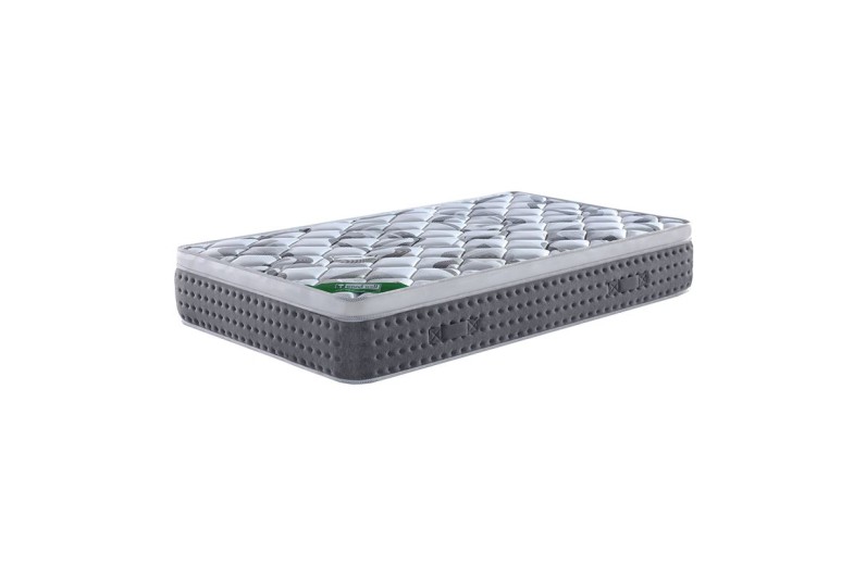 ΣΤΡΩΜΑ Pocket Spring + Ανώστρωμα Μονής Όψης Roll Pack (5) Γκρι