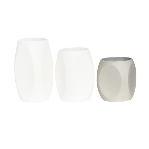 VASE-4 Βάζο Cement, Απόχρωση Beige Φ33x40cm Μπεζ-Tortora-Sand-Cappuccino