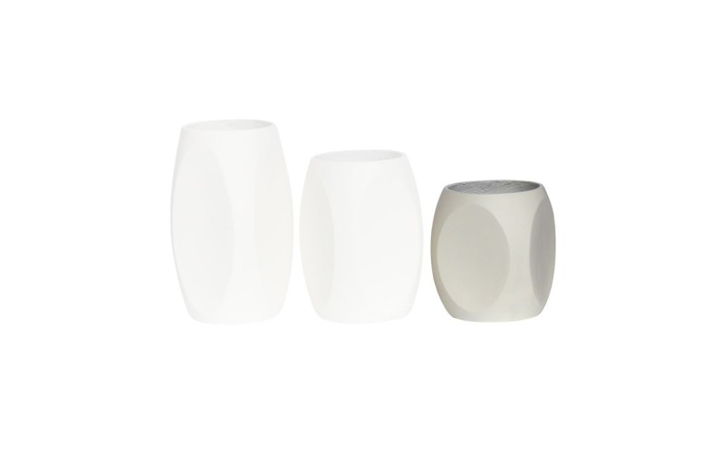 VASE-4 Βάζο Cement, Απόχρωση Beige Φ33x40cm Μπεζ-Tortora-Sand-Cappuccino