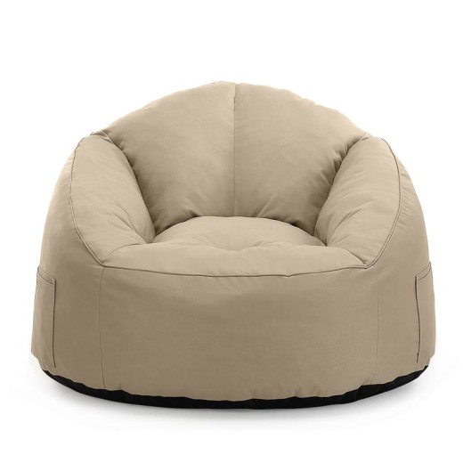 JAZZ Πουφ Πολυθρόνα 100% Αδιάβροχο, Ύφασμα Sand Μπεζ-Tortora-Sand-Cappuccino