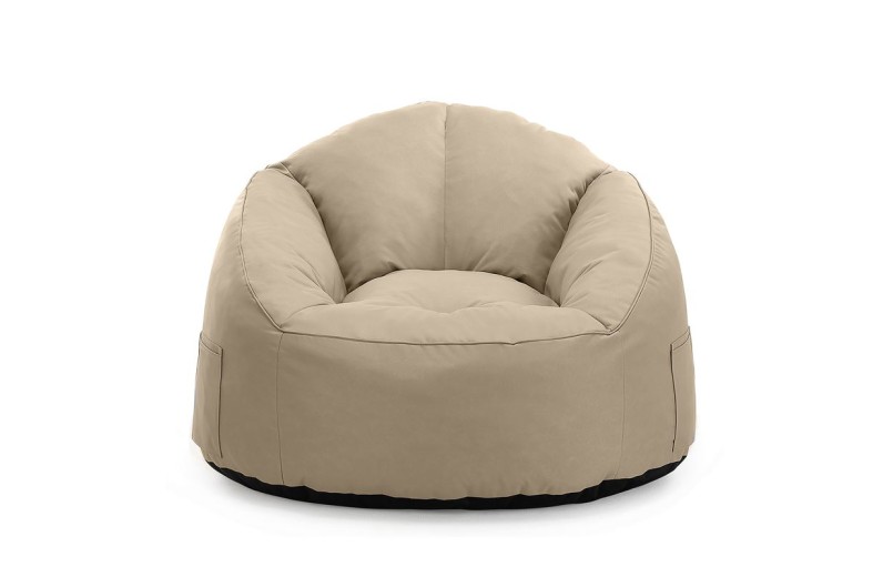 JAZZ Πουφ Πολυθρόνα 100% Αδιάβροχο, Ύφασμα Sand Μπεζ-Tortora-Sand-Cappuccino