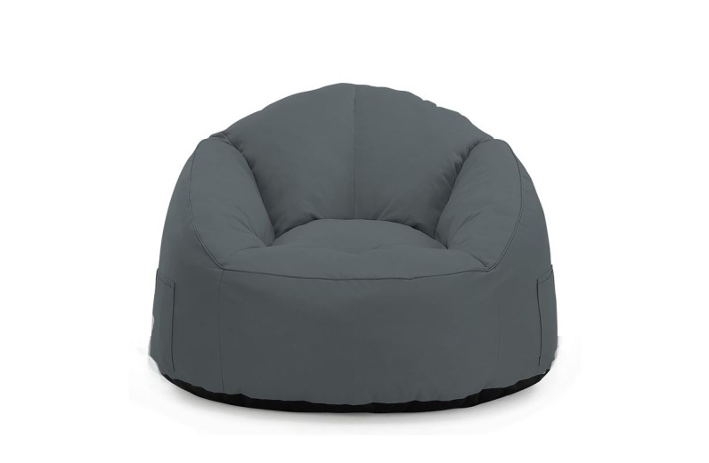 JAZZ Πουφ Πολυθρόνα 100% Αδιάβροχο, Ύφασμα Ανθρακί