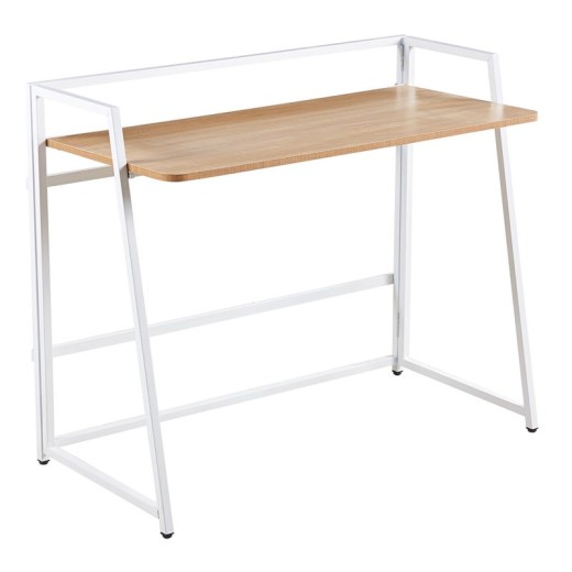 UNIT Γραφείο Η/Υ Πτυσσόμενο, Μέταλλο Βαφή Άσπρο, Melamine Απόχρωση Sonoma Άσπρο