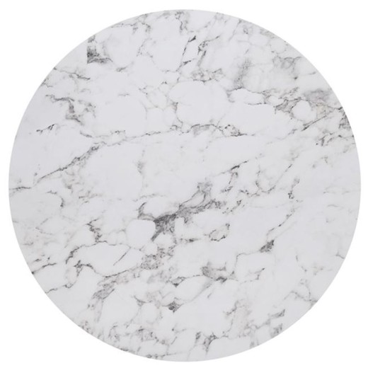 HPL (High Pressure Laminated) Επιφάνεια Τραπεζιού Απόχρωση White Marble, UV Άσπρο (2τμχ)