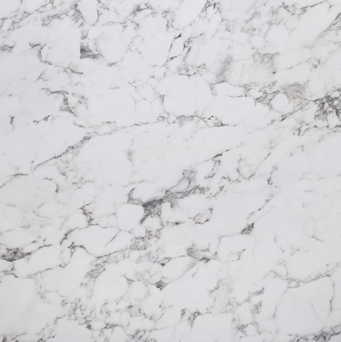 HPL (High Pressure Laminated) Επιφάνεια Τραπεζιού Απόχρωση White Marble, UV Άσπρο (2τμχ)