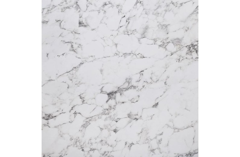 HPL (High Pressure Laminated) Επιφάνεια Τραπεζιού Απόχρωση White Marble, UV Άσπρο