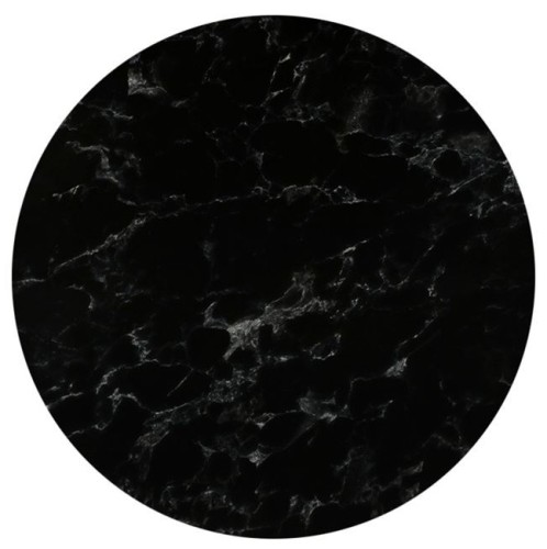 HPL (High Pressure Laminated) Επιφάνεια Τραπεζιού Απόχρωση Black Marble, UV Μαύρο (2τμχ)