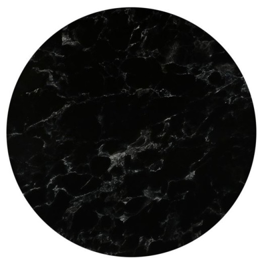 HPL (High Pressure Laminated) Επιφάνεια Τραπεζιού Απόχρωση Black Marble, UV Μαύρο