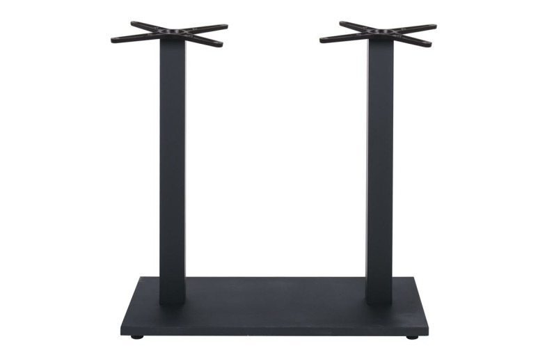 PRATO-W Βάση Τραπεζιού BAR 70x40cm H.93cm Μέταλλο Βαφή Μαύρο με Ρεγουλατόρο/ 18Kg