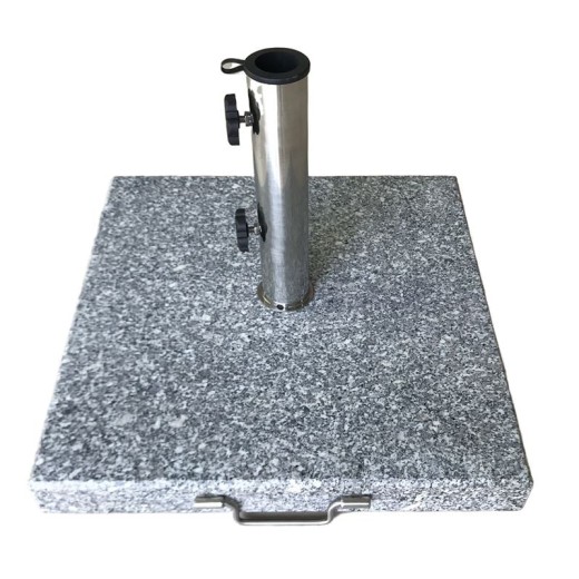 ΒΑΣΗ ομπρέλας τετράγωνη Γρανίτης/Inox #304 (40Kg) Γκρι