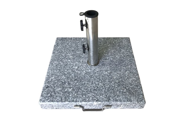 ΒΑΣΗ ομπρέλας τετράγωνη Γρανίτης/Inox #304 (40Kg) Γκρι