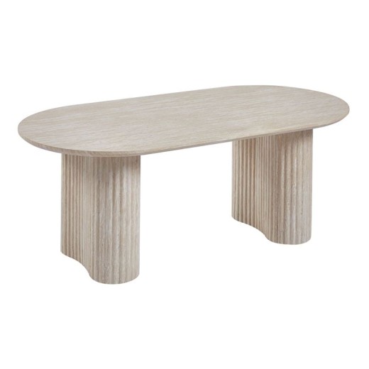 DIAZ Τραπεζάκι Σαλονιού-Καθιστικού, ΜDF Απόχρωση Natural Stone Φυσικό